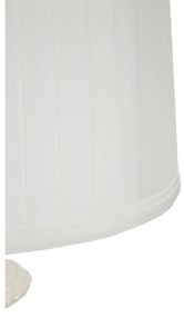 Fehér asztali lámpa textil búrával (magasság 57 cm) Caserta – Mauro Ferretti