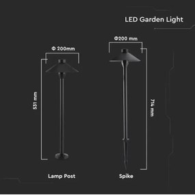 LED Kültéri lámpa GARDEN LED/7W/230V 3000K IP65