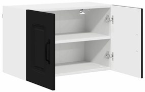 Fali konyhaszekrény 2 pcs Fekete 60 x 31 x 40 cm Faanyag