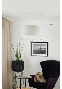 Brilagi - Csillár zsinóron BOUCLE ROLLER 1xE27/15W/230V átm. 45 cm krémes