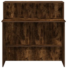 recepciós pult füstös tölgy 100x50x103,5 cm szerelt fa