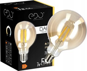 Edo Dekoratív Led izzó E27 7W 2700K Meleg 710lm Filament Gold Globe G95