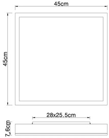 Globo 416080WWD2-CCT - LED Dimmelhető mennyezeti lámpa DORO LED/24W/230V 2700-6500K + + távirányító