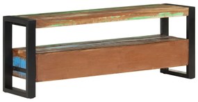 tömör újrahasznosított fa TV-szekrény 120 x 30 x 45 cm
