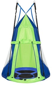 Fészekhinta-110 cm-es-kék-sátorral