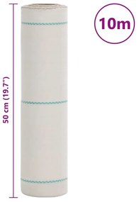 fehér PP talajtakaró membrán 0,5x10 m