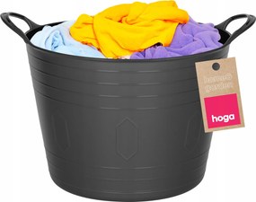 Multifunkciós Kerti Szennyestartó Kosár Fogantyúkkal Rugalmas 15L Fekete