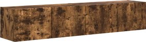 vidaXL TV Fali Szekrény 2 pcs Füstölt tölgy 60 x 31 x 29.5 cm Faanyag