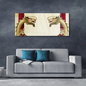 Akrilkép sárkány Art 125x50 cm