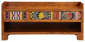 Cipőpad 100x35x45 cm Tömör akác fából