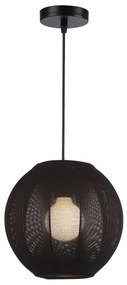 DANA kábeles függőlámpa 1×E27/15W/230V, Ø 25 cm, fekete