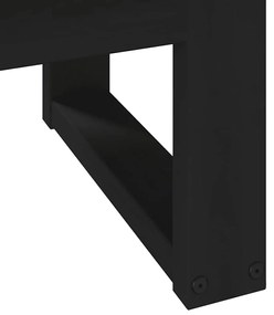 dohányzóasztal NOAIN U alakú lábak 120x60x40cm tömör fa fenyőfa