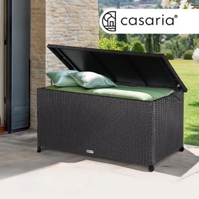 Deuba Tárolódoboz kerekekkel 370 l - fekete