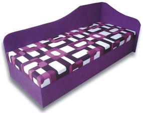 Egyszemélyes ágy (dívány) 80 cm Lady 87 (Lila 49 + Gusto 10) (J). 793110