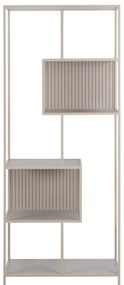 Szürke könyvespolc 77x185x35 cm Seaford – Actona