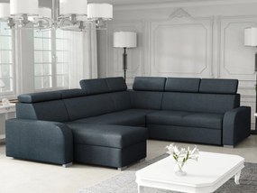 Sarokkanapé U Lyseri 2rR2pLC (sötétkék) (tárolóhellyel). 1104927