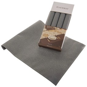SES4007 Dark Grey tányéralátét 30 x 45 cm, 4 db-os szett