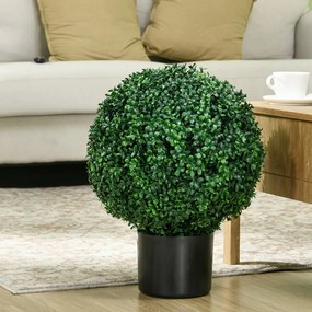 Műnövény szett, 2 db buxus, cserépben 52cm magas
