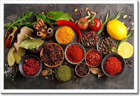 Poszterek keretben 60x40 Rusztikus Fűszerek