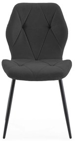 Fekete étkezőszék szett 4 db-os Luna – Marckeric