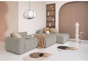 Világosbarna kinyitható tárolóhelyes moduláris sarokkanapé (jobb oldali) Lulu – Miuform