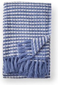Kék takaró 125x150 cm Stab Stitch – Catherine Lansfield