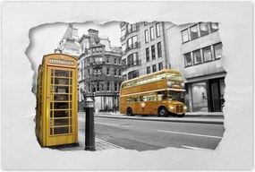 Poszterek 90x60 Sárga londoni busz