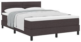 Box Spring Ágy Matraccal Sötétbarna 160x200 cm Szövet