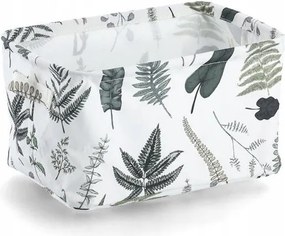 Tároló Kosár Textil Tároló Doboz Levél Mintás 28x21