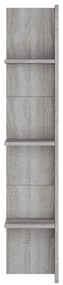 szürke sonoma színű szerelt fa TV-szekrény 152x22x113 cm