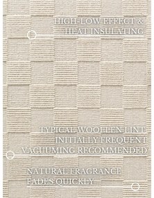 Krémszínű kézi szövésű gyapjú futószőnyeg 80x200 cm Scala – Villeroy&amp;Boch