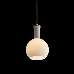 RENDL PULIRE RD závěsná opálové sklo/dřevo/chrom 230V LED E14 6W