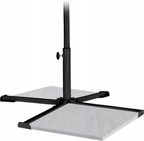 Esernyőtartó állvány fém Relaxdays fekete