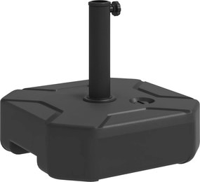 Outsunny tölthető napernyő állvány 25 kg-ig, Négyzet alakú napernyő tartó, Napernyő súly, Állvány 38/48 mm pálca átmérőhöz, erkélyre, teraszra, kertbe