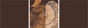 Kép - Narancssárga ívek N⁰2 (órával) (90x30 cm)