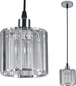 Mennyezeti lámpa kristály ezüst lógó üveg modern glamour