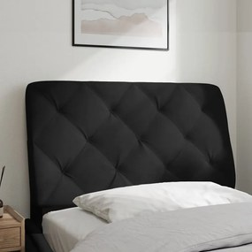 fekete bársony fejtámla párna 90 cm