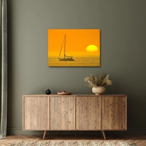 Kép - Csónak a tenger közepén (70x50 cm)
