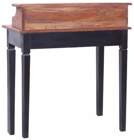 vidaXL tömör mahagóni fa íróasztal fiókokkal 90 x 50 x 101 cm