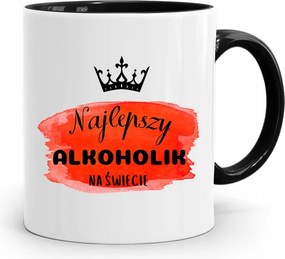 Alkoholista Részegeknek Fekete Ajándék Bögre fényképes nyomtatással