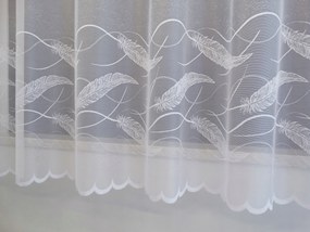 Mg Függöny jacquard Toll 35808 Fehér 350x250cm kész, M szalaggal
