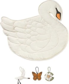 Krémszínű játszószőnyeg 100x110 cm Swan – Lorena Canals