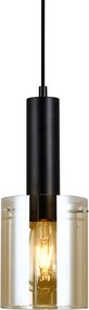 ITALUX PND-5581-1-BK-AMB SARDO Egyágú Függesztett Lámpa Fém E27 IP20