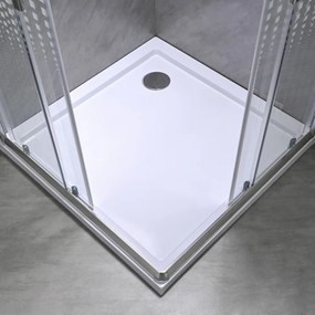 Spirit Mátrix 80x80 cm-es szögletes zuhanykabin, erősített akril zuhanytálcával