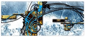 Absztrakt kép (120x50 cm)
