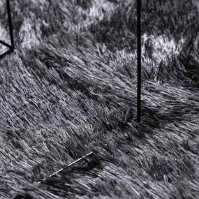 sötétszürke hosszú szálú NAVARRA bozontos szőnyeg 300x200 cm