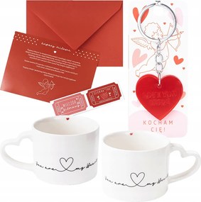 2 Db-os Bögre Szett Pároknak Kulcstartó Ajándék Valentin Napra Születésnapra Nőnapra