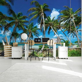 Fás tengerpart poszter, fotótapéta Vlies (254 x 184 cm)