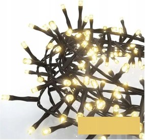 Karácsonyfa fényfüzér IP44 400 Led 8m Classic Cluster sündisznó meleg fehér D4BW02 E