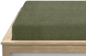 GRENA 90x200 cm zöld mikropüss lepedő